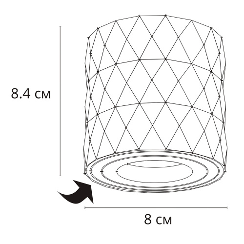 Точечный накладной светильник Arte Lamp FANG A5559PL-1WH фото 5