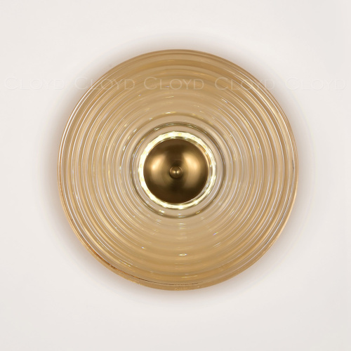 Бра Cloyd MINUTE W1 / Ø30 см - латунь - коньячн. стекло (арт.20384) фото 2 Бра Cloyd MINUTE W1 / Ø30 см - латунь - коньячн. стекло (арт.20384) фото 2