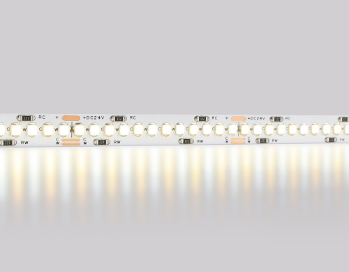 Светодиодная лента 24В 2835 240Led 18Вт/м CCT 3000K-6500K IP20 5м фото 4 Светодиодная лента 24В 2835 240Led 18Вт/м CCT 3000K-6500K IP20 5м фото 4