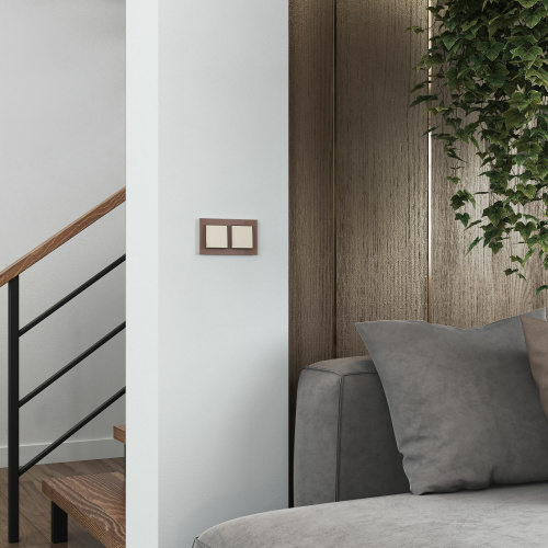 Выключатель одноклавишный проходной (айвори матовый) W1112062 фото 3 Выключатель одноклавишный проходной (айвори матовый) W1112062 фото 3