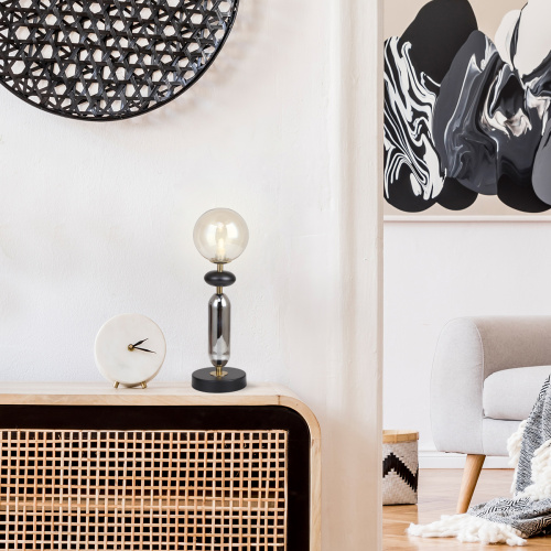 Настольный светильник Escada 2102/1 G9*40W Black/Amber/Smoke фото 2