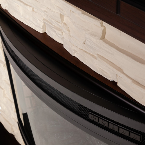 Каминокомплект ELFORD/РАЛЬФ Античный дуб с очагом Электроочаг FIREFIELD 25 фото 8