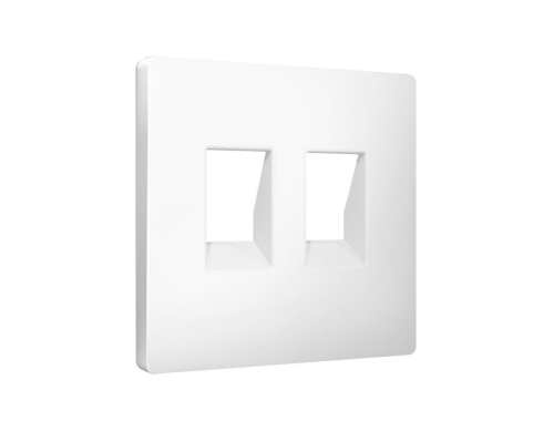 Лицевая панель для компьютерной/ телефонной двойной розетки Ambrella Volt AP1321 Лицевая панель для компьютерной/ телефонной двойной розетки Ambrella Volt AP1321