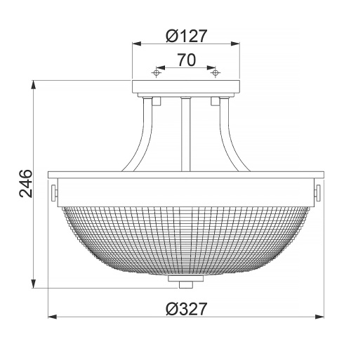 Потолочный светильник Quoizel, Арт. QZ-MANTLE-SF-PN фото 7 Потолочный светильник Quoizel, Арт. QZ-MANTLE-SF-PN фото 7