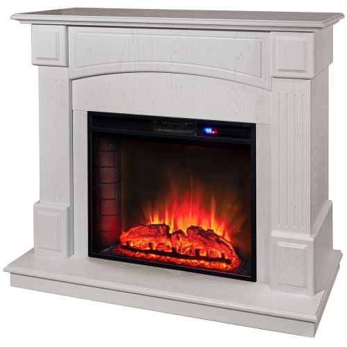 Каминокомплект CAROLINA/БОСТОН Бьянко с очагом Электроочаг SPARTA 25.5 фото 2