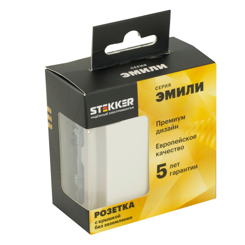 Розетка 1-местная с крышкой с защ. штор, STEKKER, б/з, IP42, 250В, 16А, серия Эмили, RST16-5113-01, белый фарфор, soft touch фото 8 Розетка 1-местная с крышкой с защ. штор, STEKKER, б/з, IP42, 250В, 16А, серия Эмили, RST16-5113-01, белый фарфор, soft touch фото 8