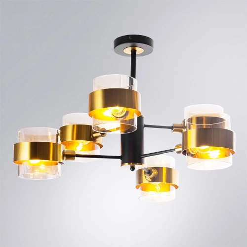 Люстра на штанге Arte Lamp CARLO A8205SP-6BK фото 2