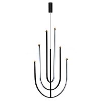 Люстра подвесная Alfa Light F3924-62 BK 70W φ60*H11 0