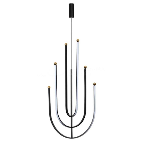 Люстра подвесная Alfa Light F3924-62 BK 70W φ60*H11 0 Люстра подвесная Alfa Light F3924-62 BK 70W φ60*H11 0