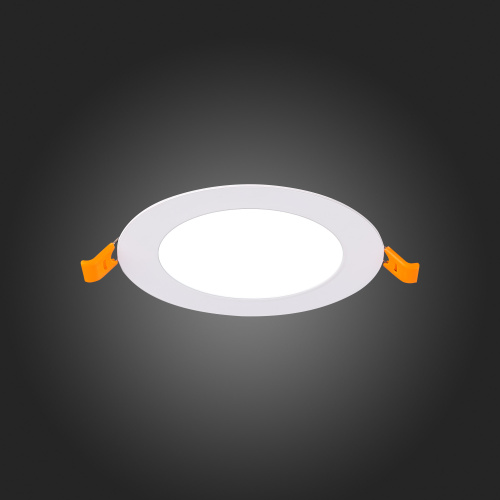 ST209.538.06 Св-к встр. Белый LED 1*6W 3000K 330Lm Ra80 110° IP20 D120xH8 90-265V Встраиваемые светильники фото 3