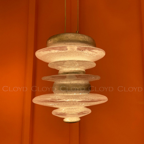 Подвесной светильник Cloyd GEFEST P2 / выс. 18 см - серебро сусальн. (арт.10388) фото 6