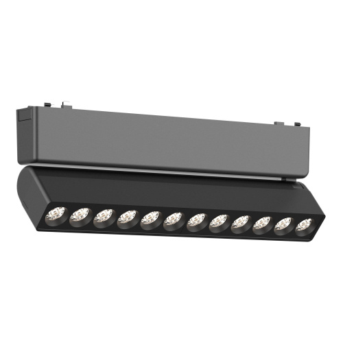 ST675.436.12 Магнитный трековый светильник Черный LED 1*12W 3000K 710Lm Ra>90 IP20 L230xW26xH80 48V SKYFLAT