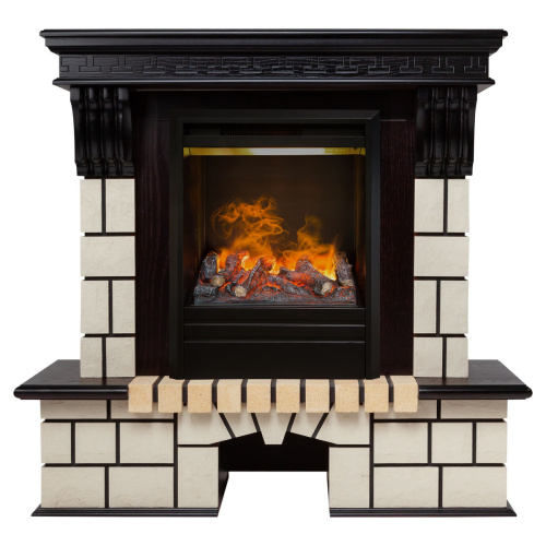 Электрокамин RealFlame Stone STD AO античный дуб с очагом 3D Olympic Электрокамин RealFlame Stone STD AO античный дуб с очагом 3D Olympic