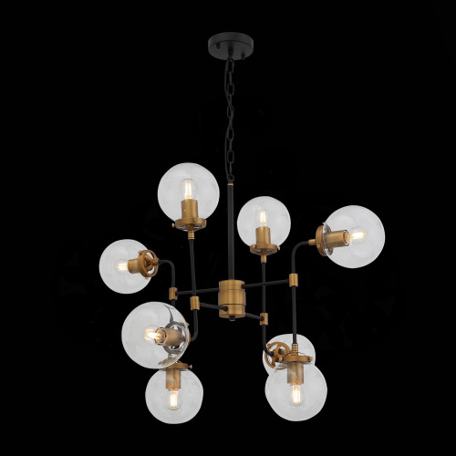 SL234.403.08 Люстра подвесная ST-Luce Черный, Золото/Прозрачный E27 8*40W VARIETA фото 7