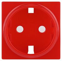 Лицевая панель ЭРА розетки красный 12-6301-23 Б0052668