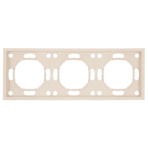 Рамка STEKKER, PFR00-5003-08 3-местная, серия Эмили, кашемир, soft touch