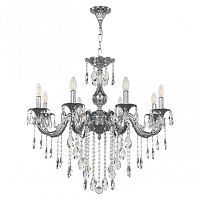 Люстра с хрустальными подвесками AL79101/8/250 B Ni Bohemia Ivele Crystal (Богемия Ивеле Кристалл)