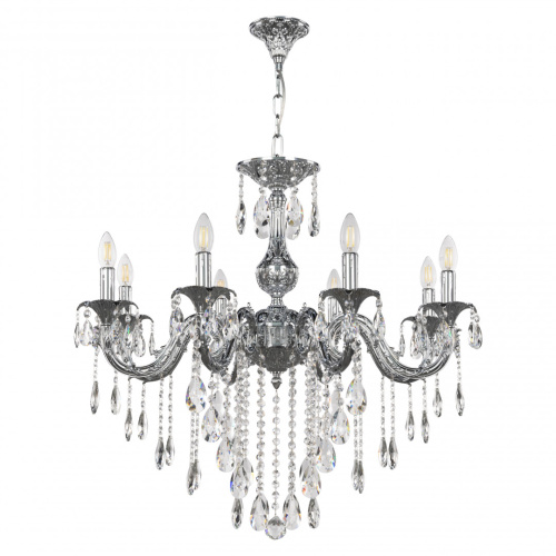 Люстра с хрустальными подвесками AL79101/8/250 B Ni Bohemia Ivele Crystal (Богемия Ивеле Кристалл) Люстра с хрустальными подвесками AL79101/8/250 B Ni Bohemia Ivele Crystal (Богемия Ивеле Кристалл)