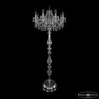 Торшер с хрустальными подвесками 1403T1/8/195-160 Ni Bohemia Ivele Crystal (Богемия Ивеле Кристалл)