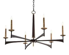 Люстра подвесная Alfa Light F1124-03 D750*H810 BK+COPEER