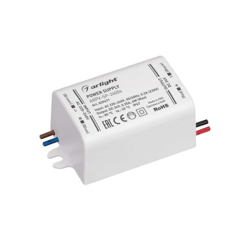 Блок питания Arlight ARPV-SP-24006 24V 6W IP67 0,25A 039671 Блок питания Arlight ARPV-SP-24006 24V 6W IP67 0,25A 039671