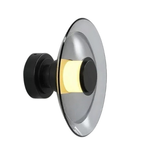 Настенный/Потолочный светильник 8665W/L black/smoky