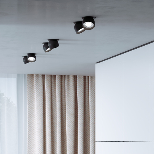 Светильник встраиваемый поворотный светодиодный Uno 8W 4000K черный 25092/LED фото 2