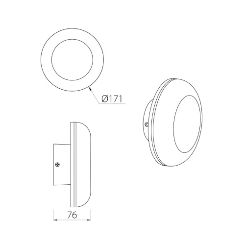 Настенный фонарь Natural Concepts, Арт. NC-133243-DG фото 5