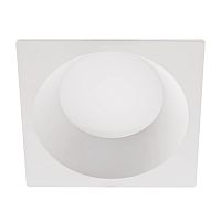 012926 Рамка (светильник) PVC д/LED-модулей 941хх и LED-ламп D50мм PIANO QUAD БЕЛЫЙ IP65