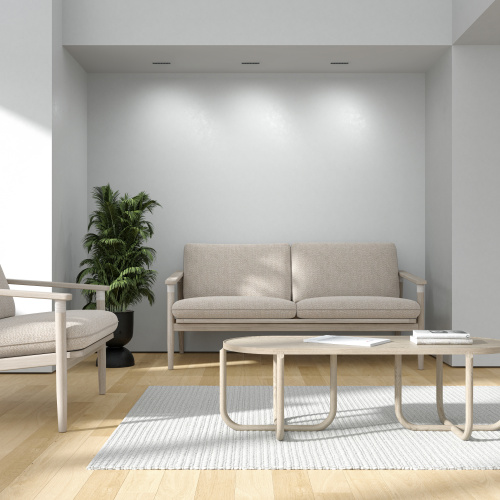 DK2514-WB Встраиваемый светильник SPACE со светодиодом L126mm 220V 10W 38° 4000К IP20 белый/черный алюминий фото 9