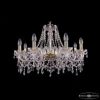 Люстра хрустальная 1403/8/240 G Bohemia Ivele Crystal (Богемия Ивеле Кристалл)