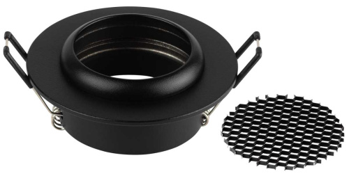 Светильник встраиваемый алюминиевый ЭРА KL109 BK под лампу MR16 GU5.3 черный матовый Б0061826 фото 6