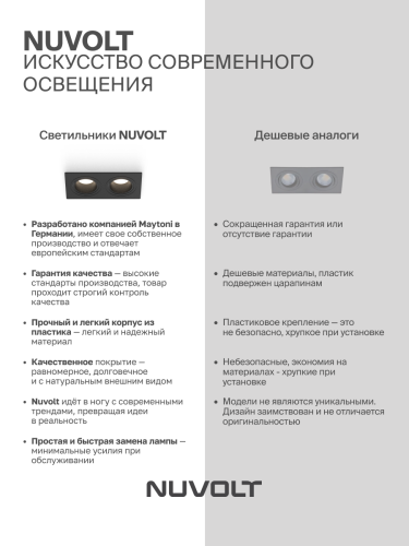 Встраиваемый светильник NUVOLT LDL-043B фото 25