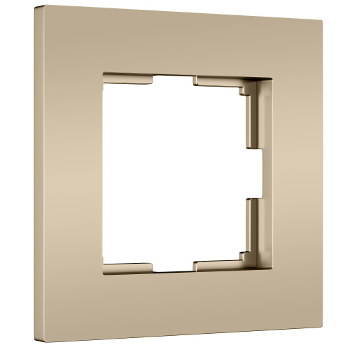 W0012911/ Рамка на 1 пост Slab (шампань софт) W0012911
