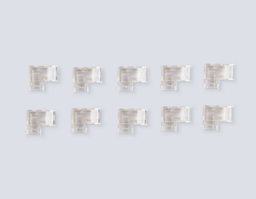 Соединитель угловой AMBRELLA LIGHT ILLUMINATION COB 12/24V для лент 10mm (2 конт.) (10шт. в комплекте) GS6861 фото 3