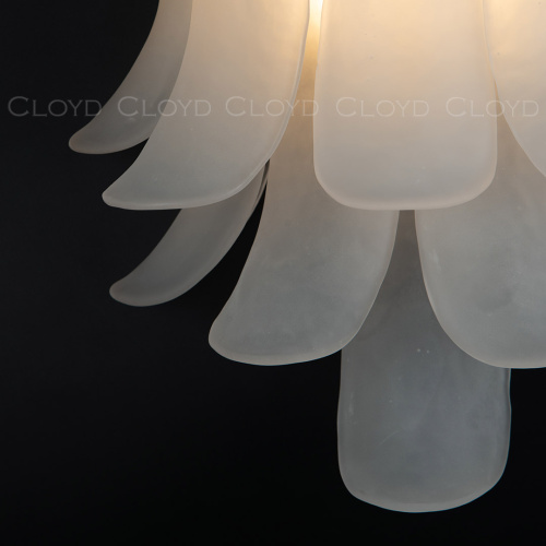 Бра Cloyd AZORES-A W2 / выс. 42 см - латунь светл. - белое матовое стекло (арт.20470) фото 3