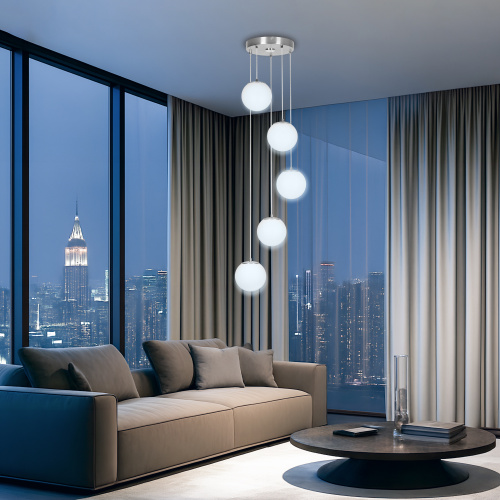 Citilux Адам Смарт CL228A051 RGB LED Умная каскадная люстра Матовый Хром фото 11 Citilux Адам Смарт CL228A051 RGB LED Умная каскадная люстра Матовый Хром фото 11