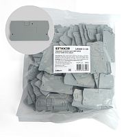 LD560-1-25 Торцевая заглушка для ЗНИ LD552 2,5 мм² (JXB ST 2,5), серый STEKKER