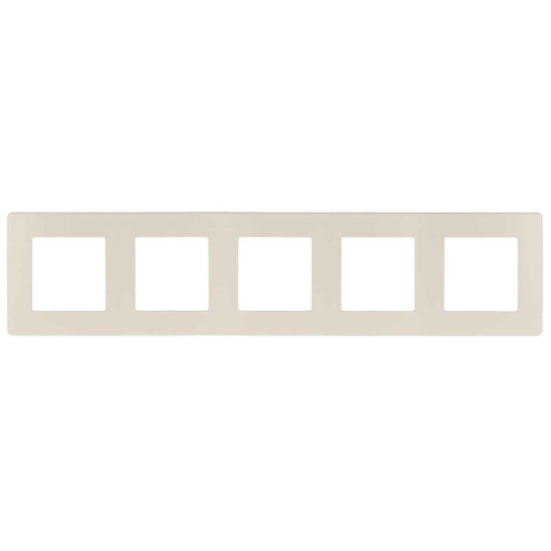 Рамка 5-постовая ЭРА 12 сатин слоновая кость 12-5105-02 Б0052540 Рамка 5-постовая ЭРА 12 сатин слоновая кость 12-5105-02 Б0052540