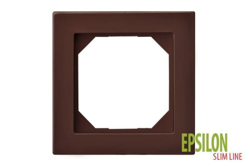 Рамка 1-постовая Liregus Epsilon коричневый 28-151 фото 2