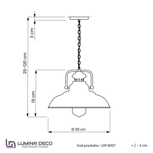 Подвесной светильник Lumina Deco Bardi LDP 8007 O.SL фото 3