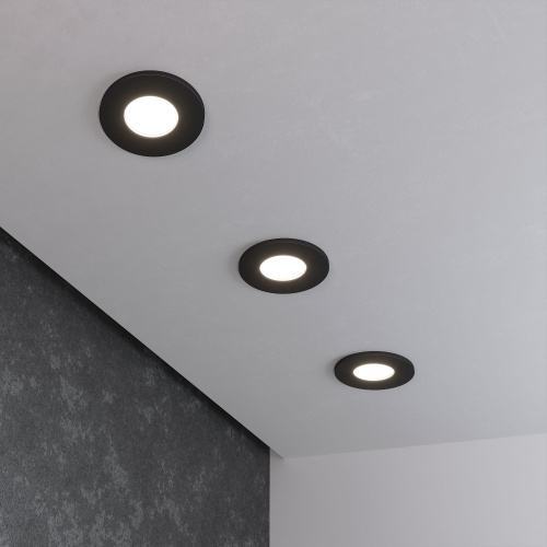 Встраиваемый точечный светильник 125 MR16 черный матовый фото 2