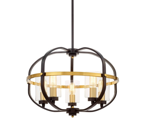 Подвесной светильник Lumina Deco Monterey LDP 1141-5 BK+MD фото 2 Подвесной светильник Lumina Deco Monterey LDP 1141-5 BK+MD фото 2