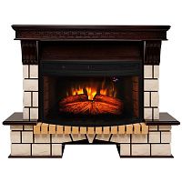 Электрокамин RealFlame Stone 33W AO античный дуб с очагом Firespace 33W S IR