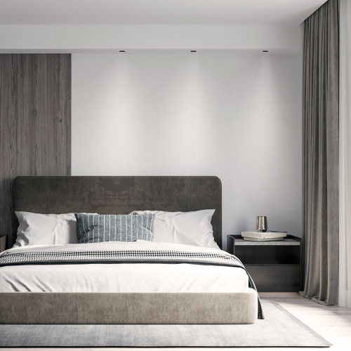 DK2510-WB Встраиваемый светильник SPACE со светодиодом d65 220V 8W 38° 4000К IP20 белый/черный алюминий фото 2