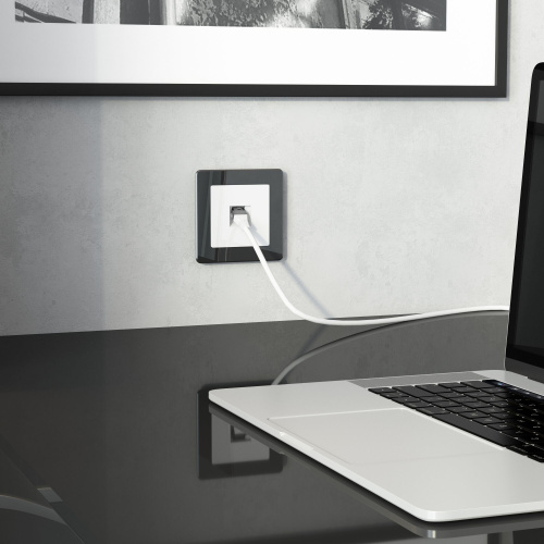 Розетка Ethernet RJ-45 cat. 6A экранированная (белый) W5120101 фото 3