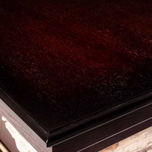 Электрокамин RealFlame Dublin Corner Rock AO античный дуб с очагом Majestic Lux Brass фото 3