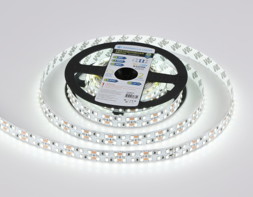 Светодиодная лента двухрядная 12В 2835 240Led 19.2Вт/м 6500K IP20 5м фото 3 Светодиодная лента двухрядная 12В 2835 240Led 19.2Вт/м 6500K IP20 5м фото 3