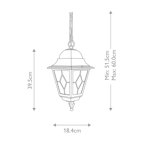 Подвесной фонарь Elstead Exterior, Арт. NR9-BLK фото 2
