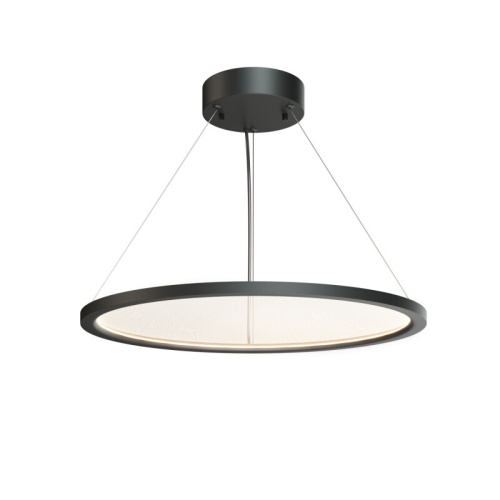 Подвесной светильник горизонтальный VEIL, 35 Вт, ?600?В1500 мм, LED 2700-6000K, IP20, пульт Д/У (в комплекте), черный, алюминий, акрил фото 2